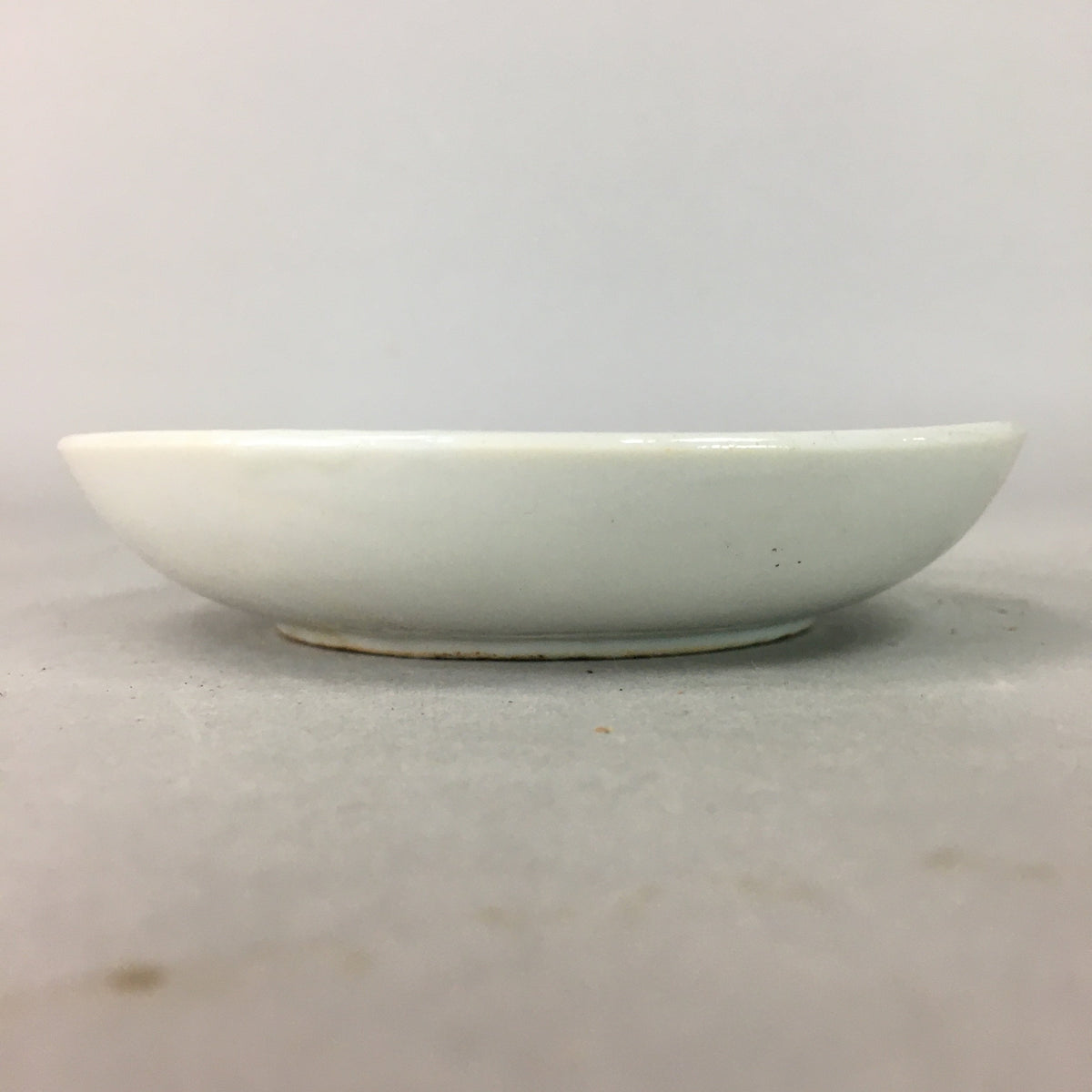 Japanese Porcelain Small Plate Vtg Kozara Floral Petal Green White PP114
