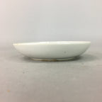 Japanese Porcelain Small Plate Vtg Kozara Floral Petal Green White PP115