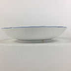 Japanese Porcelain Small Plate Vtg Kozara Light Blue White Sometsuke Flower QT11