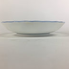Japanese Porcelain Small Plate Vtg Kozara Light Blue White Sometsuke Flower QT11