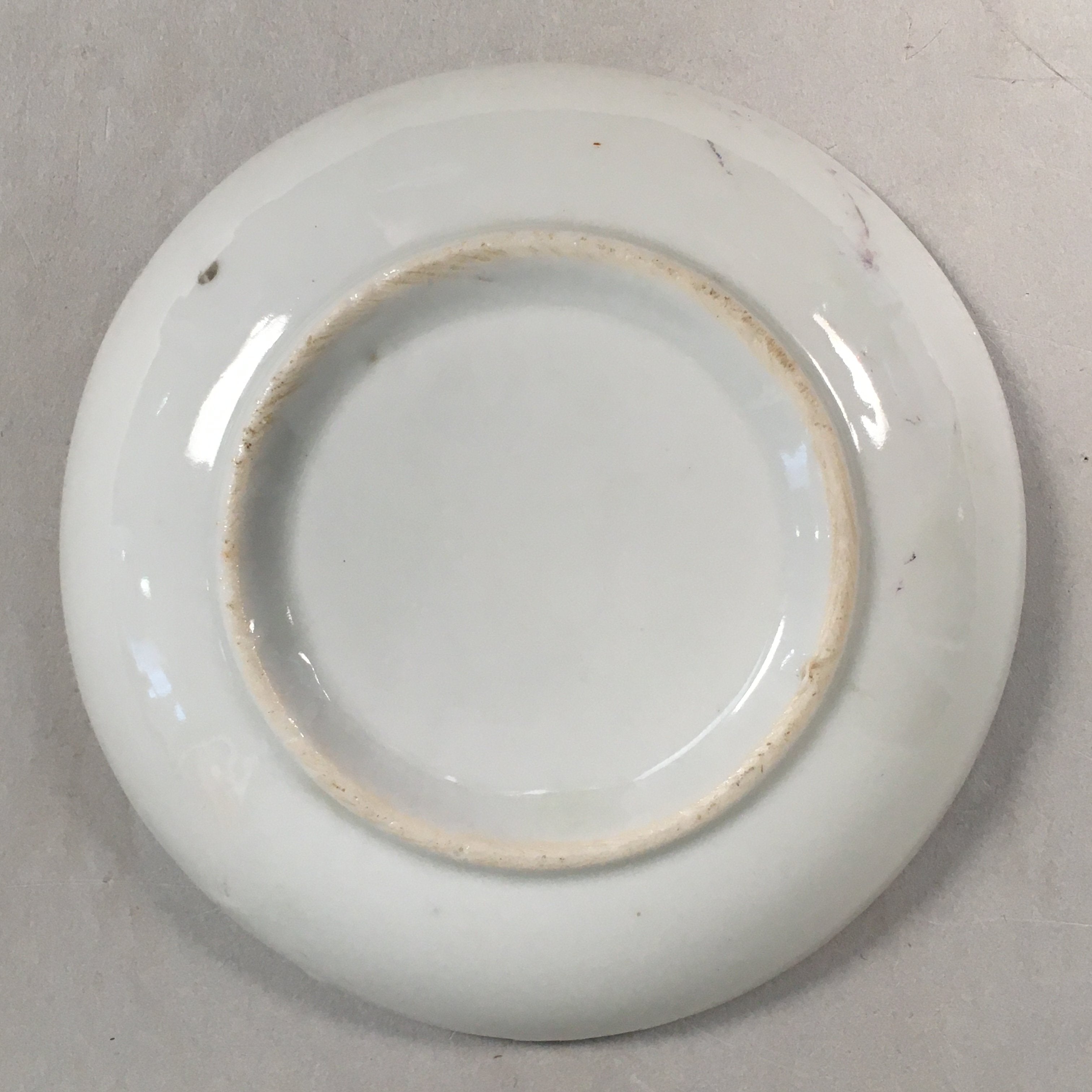 Japanese Porcelain Small Plate Vtg Kozara Mt.Fuji Gold Pine Tree PP379