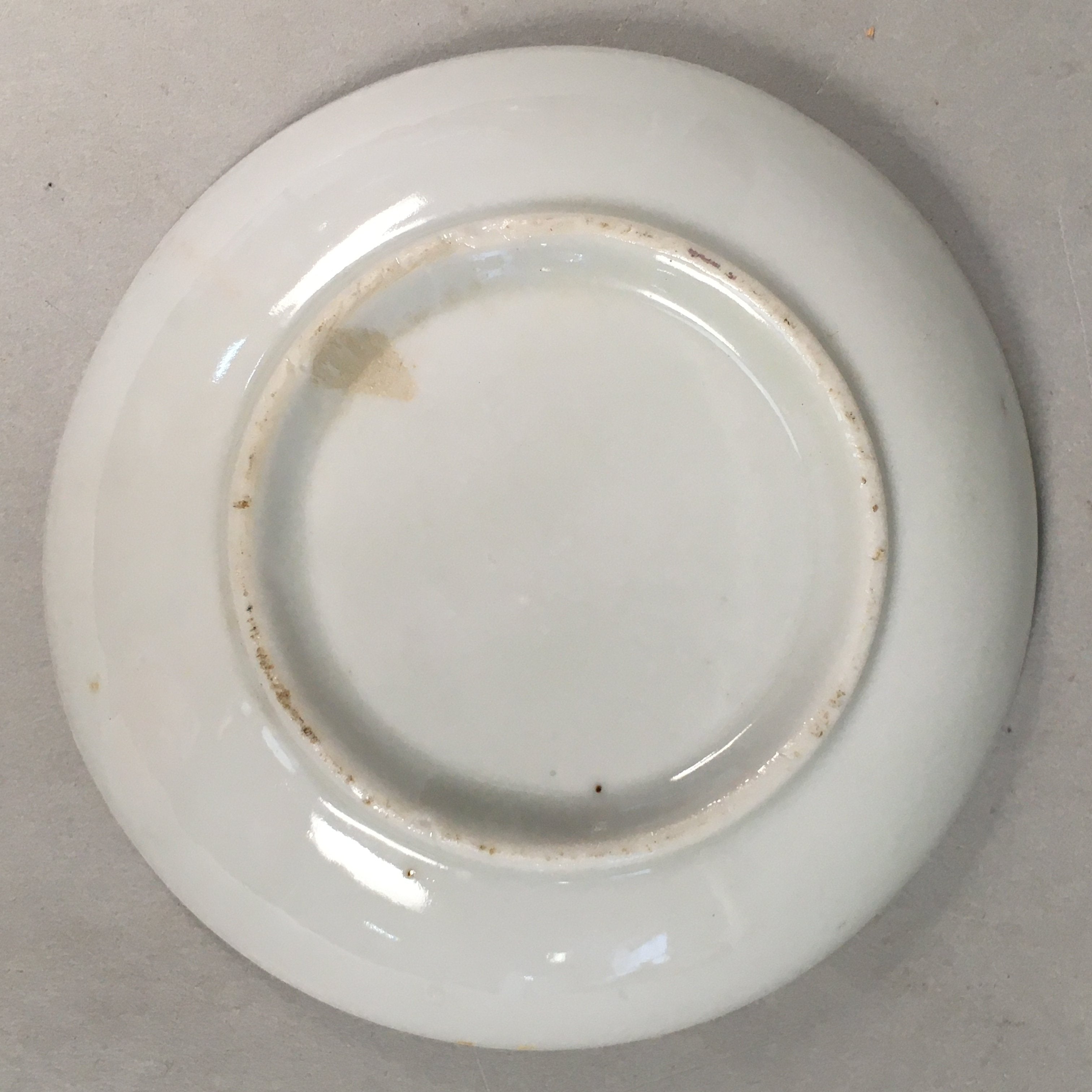 Japanese Porcelain Small Plate Vtg Kozara Mt.Fuji Gold Pine Tree PP380