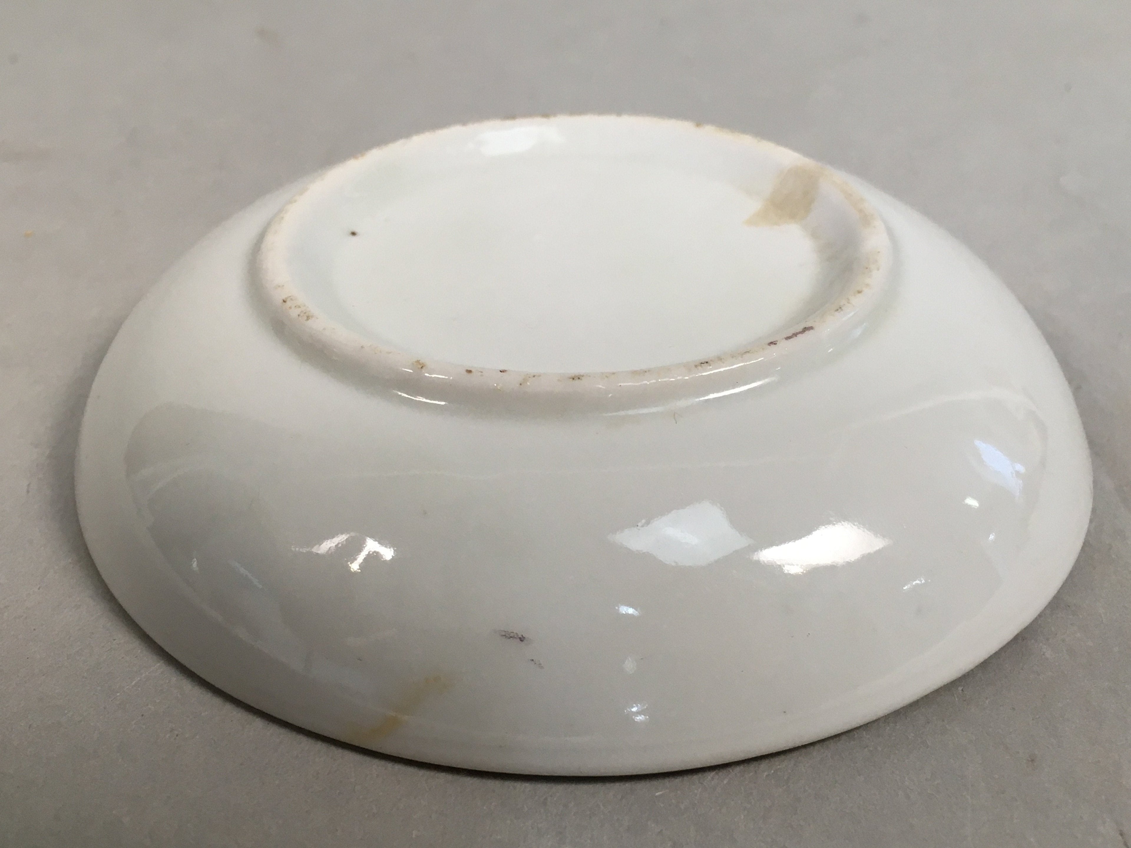 Japanese Porcelain Small Plate Vtg Kozara Mt.Fuji Gold Pine Tree PP380