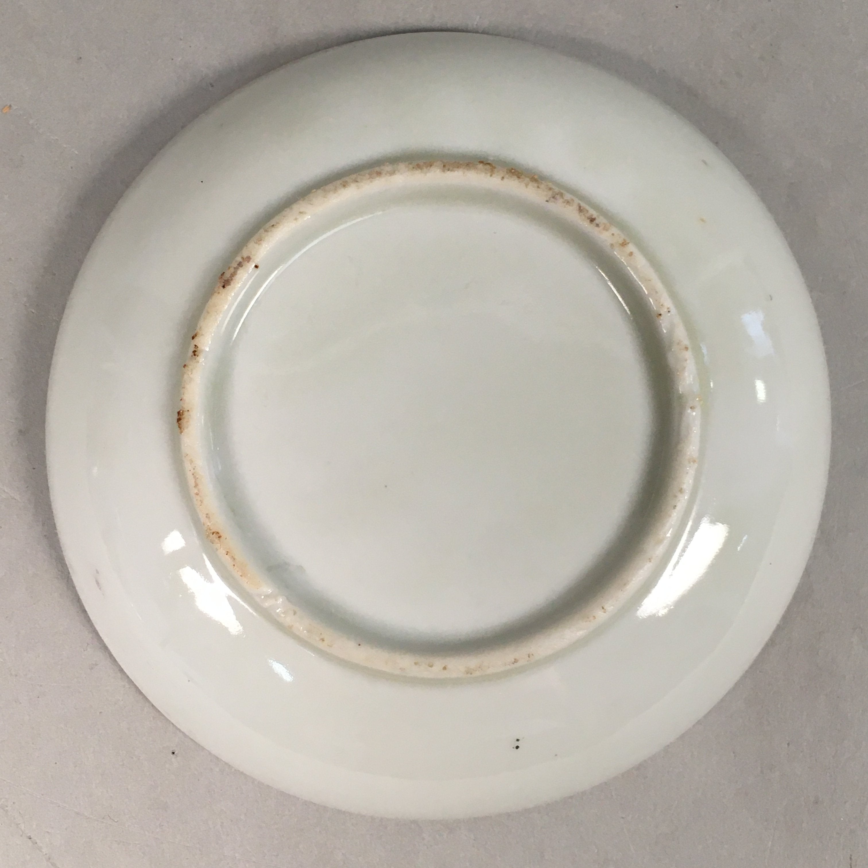 Japanese Porcelain Small Plate Vtg Kozara Mt.Fuji Gold Pine Tree PP381