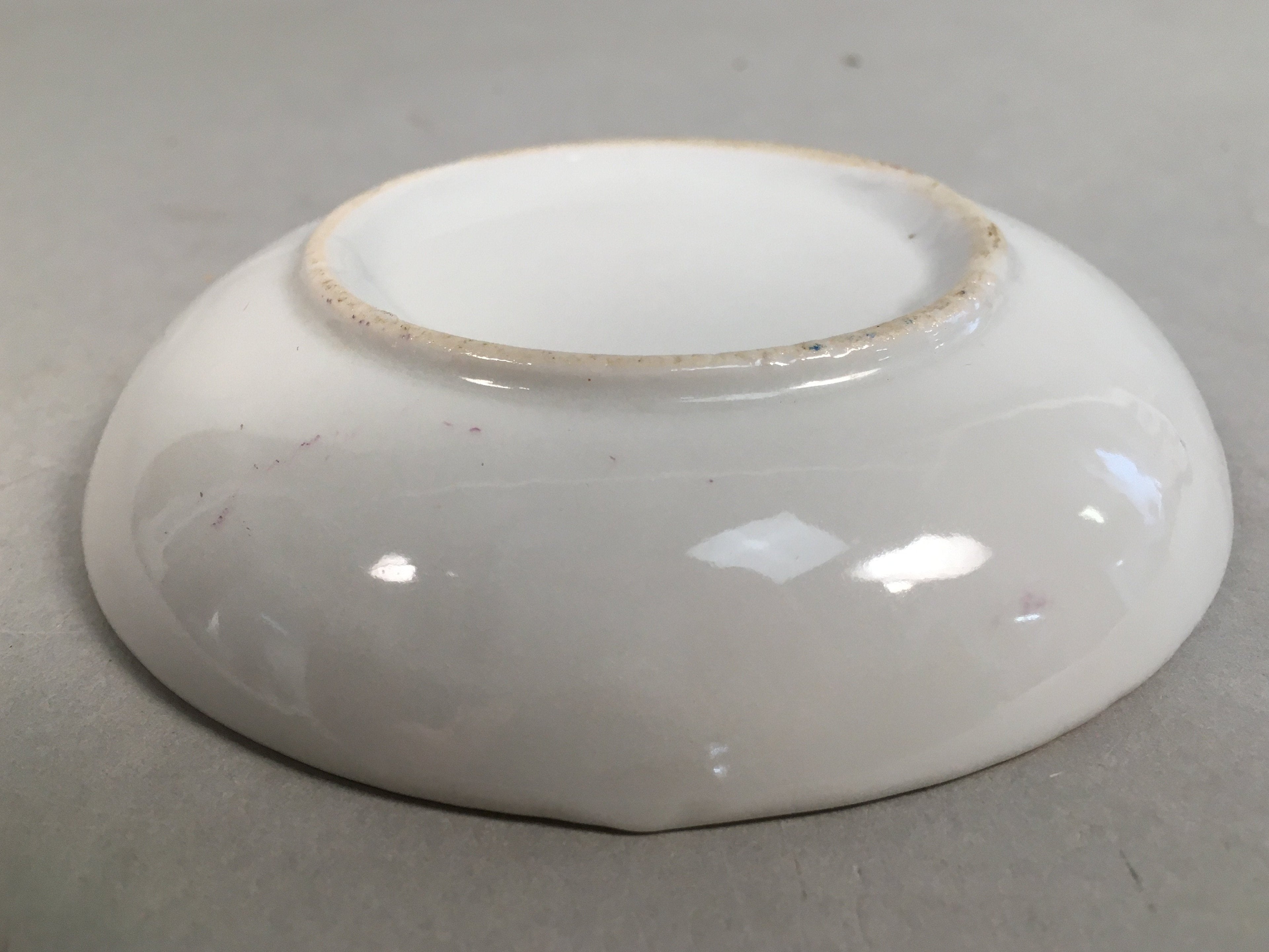 Japanese Porcelain Small Plate Vtg Kozara Mt.Fuji Gold Pine Tree PP382
