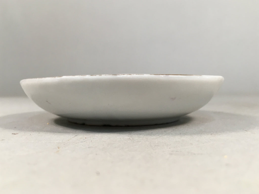 Japanese Porcelain Small Plate Vtg Kozara Mt.Fuji Gold Pine Tree PP382