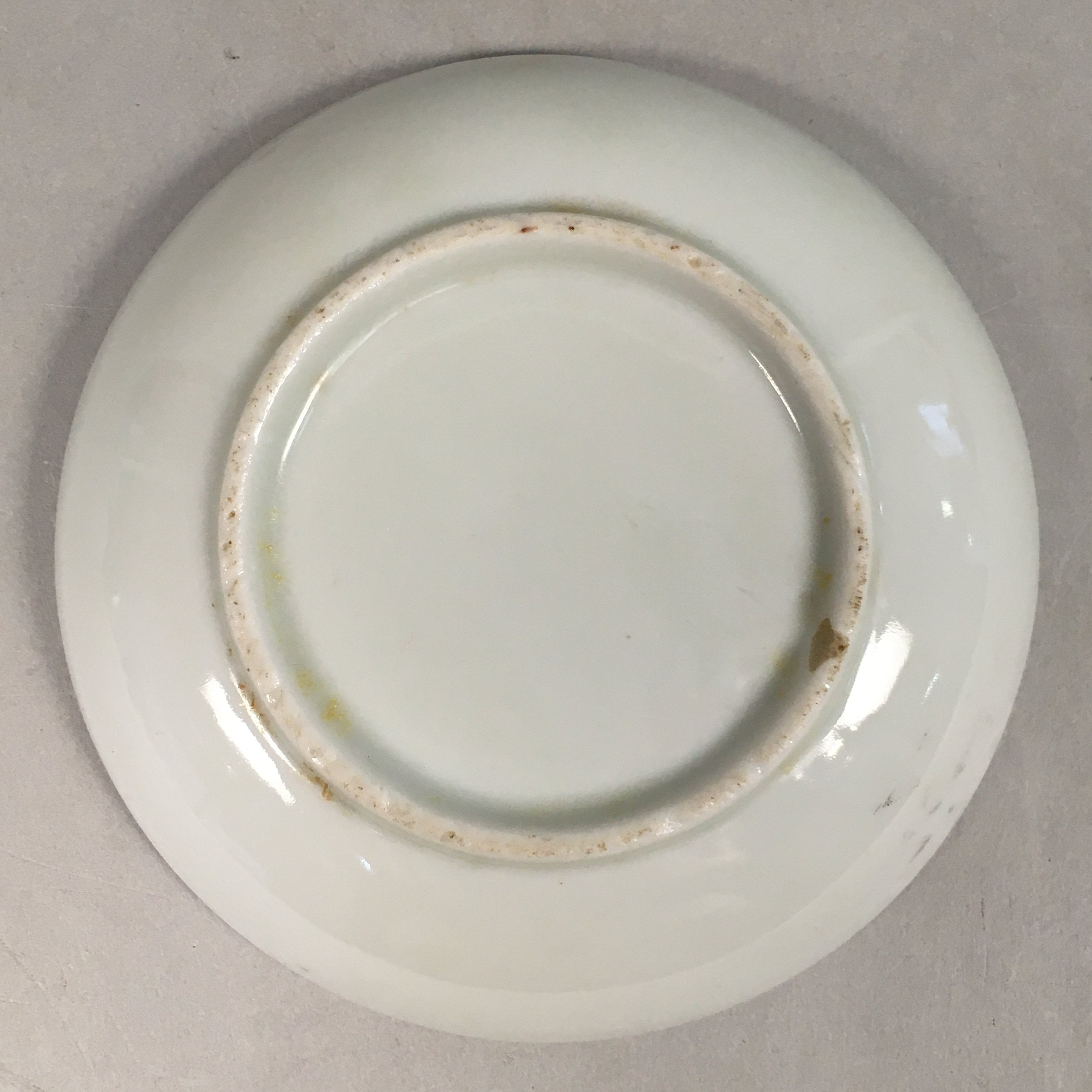 Japanese Porcelain Small Plate Vtg Kozara Mt.Fuji Gold Pine Tree PP383