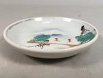 Japanese Porcelain Small Plate Vtg Kozara Mt.Fuji Gold Pine Tree PP383