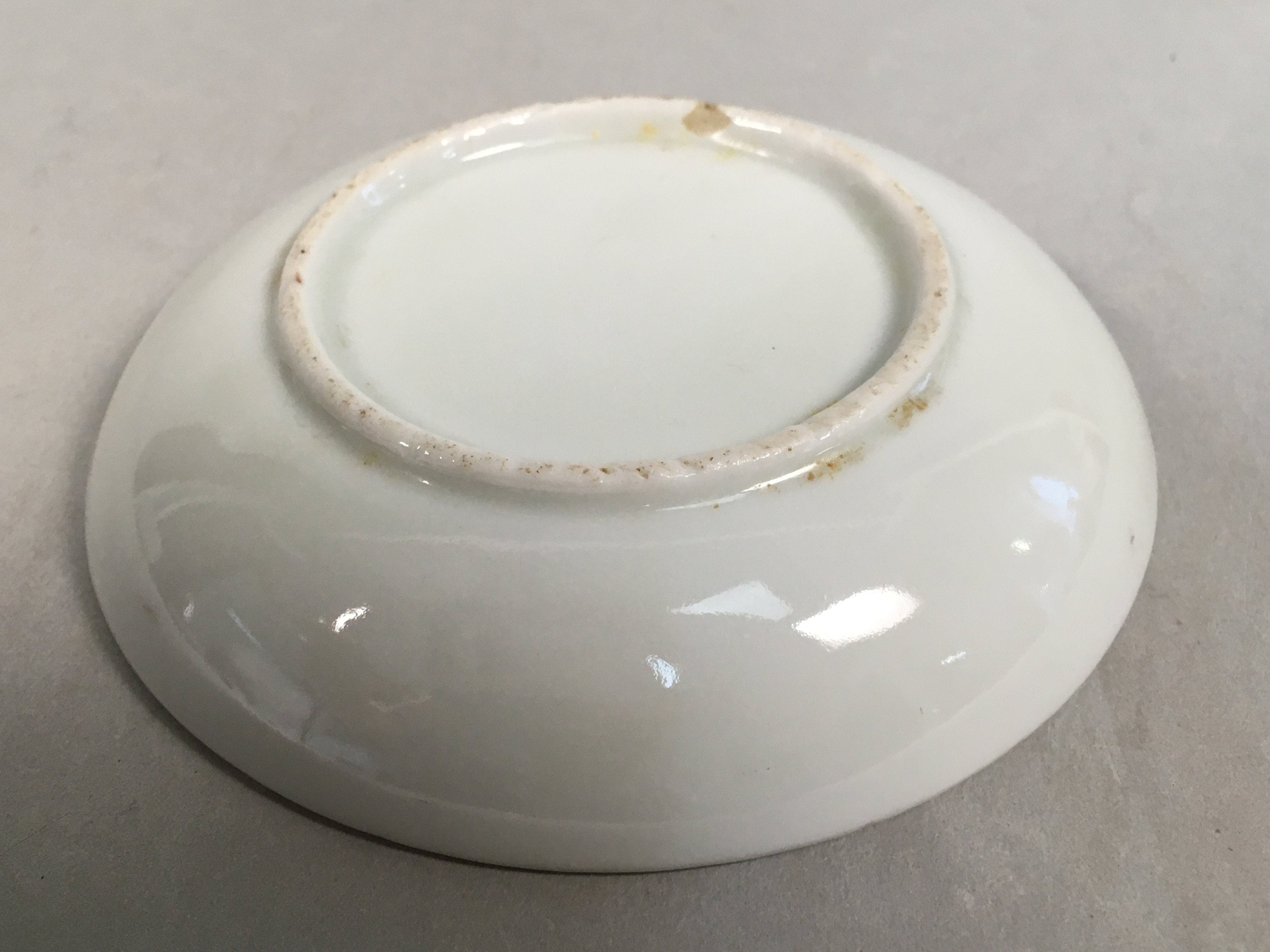 Japanese Porcelain Small Plate Vtg Kozara Mt.Fuji Gold Pine Tree PP383