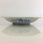Japanese Porcelain Small Plate Vtg Landscape Of Mountain Village White Blue PY60