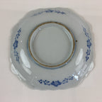 Japanese Porcelain Small Plate Vtg Landscape Of Mountain Village White Blue PY60