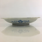 Japanese Porcelain Small Plate Vtg Landscape Of Mountain Village White Blue PY60