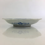 Japanese Porcelain Small Plate Vtg Landscape Of Mountain Village White Blue PY61