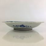 Japanese Porcelain Small Plate Vtg Landscape Of Mountain Village White Blue PY62
