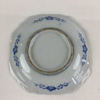 Japanese Porcelain Small Plate Vtg Landscape Of Mountain Village White Blue PY62