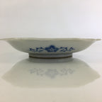 Japanese Porcelain Small Plate Vtg Landscape Of Mountain Village White Blue PY62