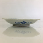 Japanese Porcelain Small Plate Vtg Landscape Of Mountain Village White Blue PY65