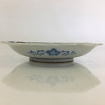 Japanese Porcelain Small Plate Vtg Landscape Of Mountain Village White Blue PY65