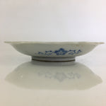 Japanese Porcelain Small Plate Vtg Landscape Of Mountain Village White Blue PY66