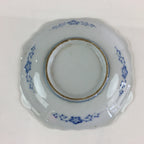 Japanese Porcelain Small Plate Vtg Landscape Of Mountain Village White Blue PY66