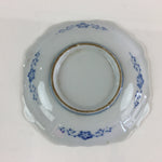 Japanese Porcelain Small Plate Vtg Landscape Of Mountain Village White Blue PY66
