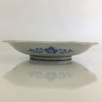 Japanese Porcelain Small Plate Vtg Landscape Of Mountain Village White Blue PY67
