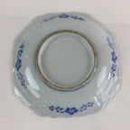 Japanese Porcelain Small Plate Vtg Landscape Of Mountain Village White Blue PY68