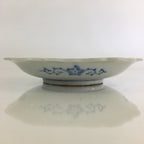 Japanese Porcelain Small Plate Vtg Landscape Of Mountain Village White Blue PY69