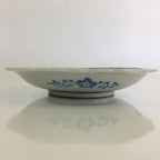 Japanese Porcelain Small Plate Vtg Landscape Of Mountain Village White Blue PY69