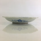 Japanese Porcelain Small Plate Vtg Landscape Of Mountain Village White Blue PY70