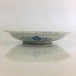 Japanese Porcelain Small Plate Vtg Landscape Of Mountain Village White Blue PY70