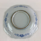 Japanese Porcelain Small Plate Vtg Landscape Of Mountain Village White Blue PY70