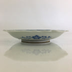 Japanese Porcelain Small Plate Vtg Landscape Of Mountain Village White Blue PY71
