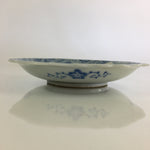 Japanese Porcelain Small Plate Vtg Landscape Of Mountain Village White Blue PY71