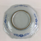 Japanese Porcelain Small Plate Vtg Landscape Of Mountain Village White Blue PY71