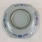 Japanese Porcelain Small Plate Vtg Landscape Of Mountain Village White Blue PY72