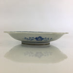 Japanese Porcelain Small Plate Vtg Landscape Of Mountain Village White Blue PY73