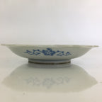 Japanese Porcelain Small Plate Vtg Landscape Of Mountain Village White Blue PY73