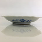 Japanese Porcelain Small Plate Vtg Landscape Of Mountain Village White Blue PY74