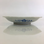 Japanese Porcelain Small Plate Vtg Landscape Of Mountain Village White Blue PY75