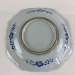Japanese Porcelain Small Plate Vtg Landscape Of Mountain Village White Blue PY77