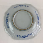 Japanese Porcelain Small Plate Vtg Landscape Of Mountain Village White Blue PY78