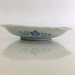 Japanese Porcelain Small Plate Vtg Landscape Of Mountain Village White Blue PY79