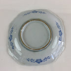 Japanese Porcelain Small Plate Vtg Landscape Of Mountain Village White Blue PY79