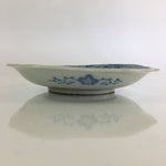 Japanese Porcelain Small Plate Vtg Landscape Of Mountain Village White Blue PY79