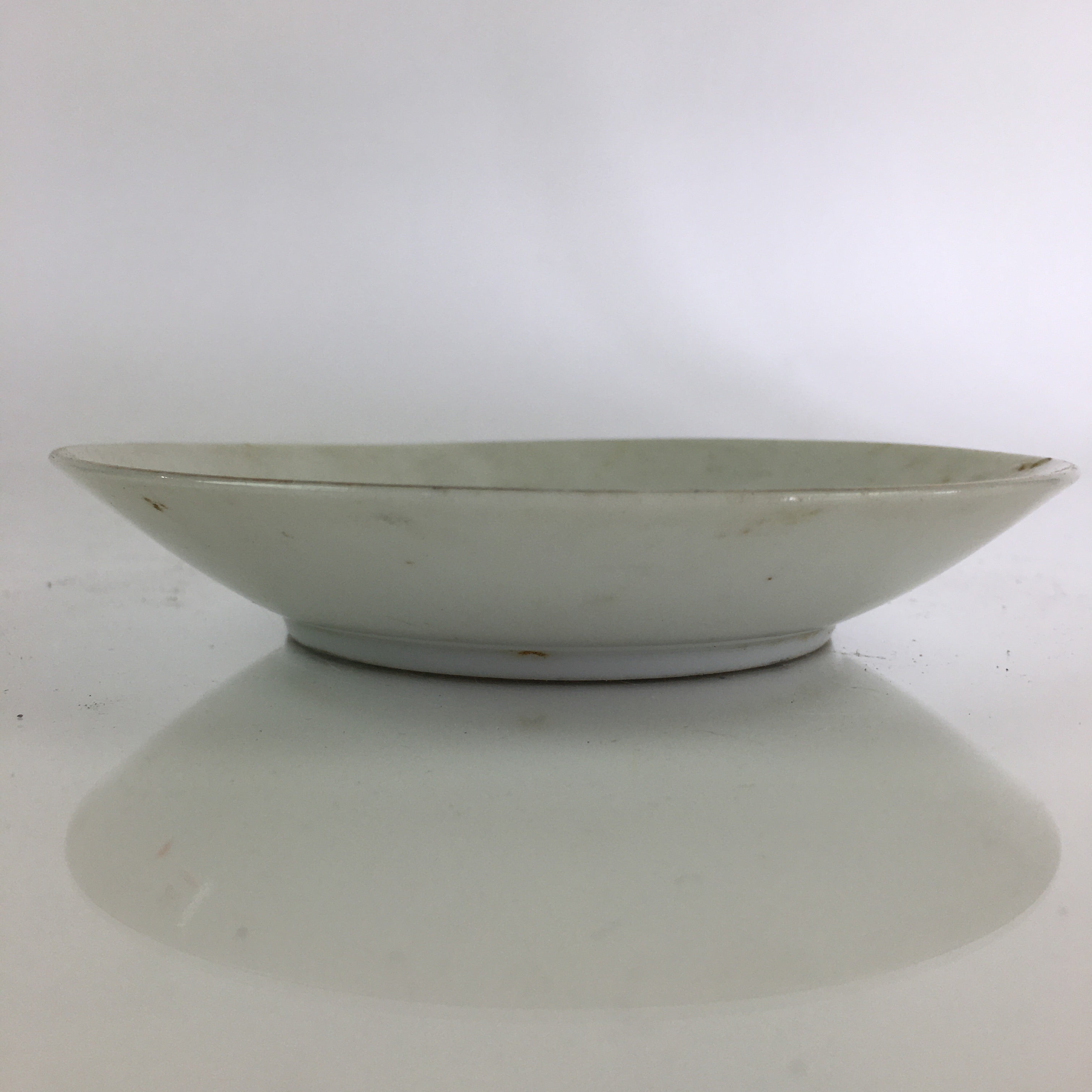 Japanese Porcelain Small Plate Vtg Picture Of Vases White Kozara PY103