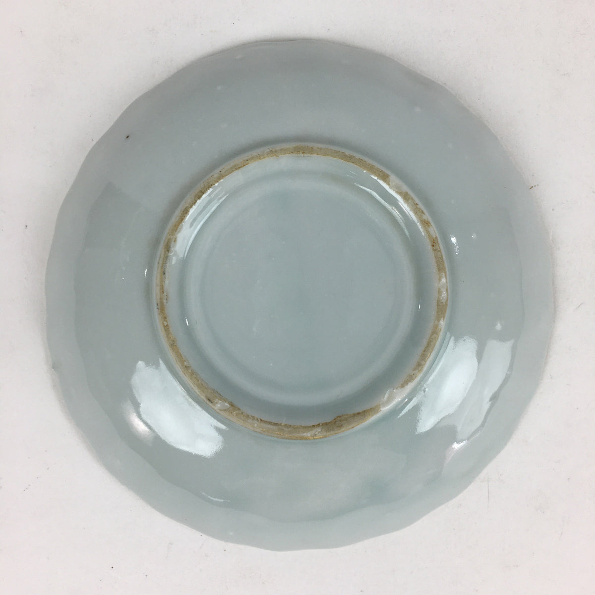 Japanese Porcelain Small Plate Vtg Pottery Bamboo Leaves White Kozara PP993