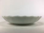 Japanese Porcelain Small Plate Vtg Pottery Bamboo Leaves White Kozara PP993