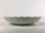 Japanese Porcelain Small Plate Vtg Pottery Bamboo Leaves White Kozara PP996