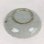 Japanese Porcelain Small Plate Vtg Pottery Bamboo Leaves White Kozara PP998